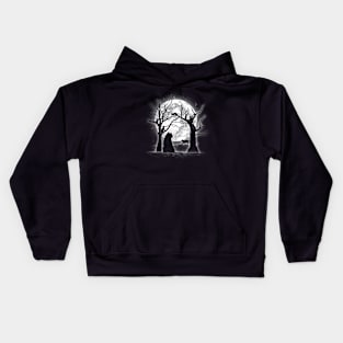 Moonlight Felines Kids Hoodie